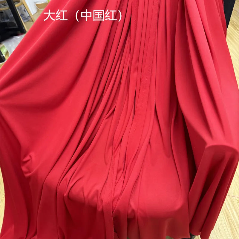 Orange Yellow Gold Coffee Milk Silk Stretch Fabric Roll Width 150cm for Wedding Home Decor Backdrop Drape Goblet Garment