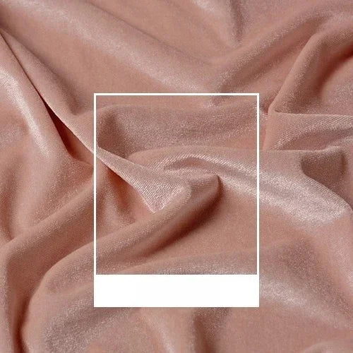 High Quality Velvet Solid Color Elastic Fabric - Luxurious Material 150cm