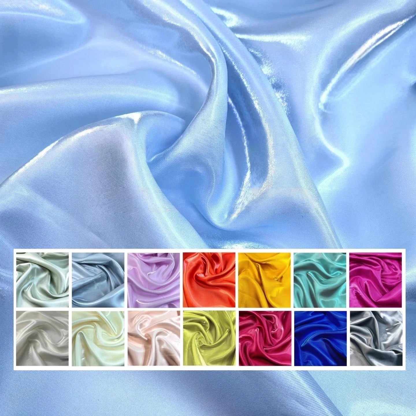 قماش ساتان سائل لامع - شارموز عاكس للملابس المسائية