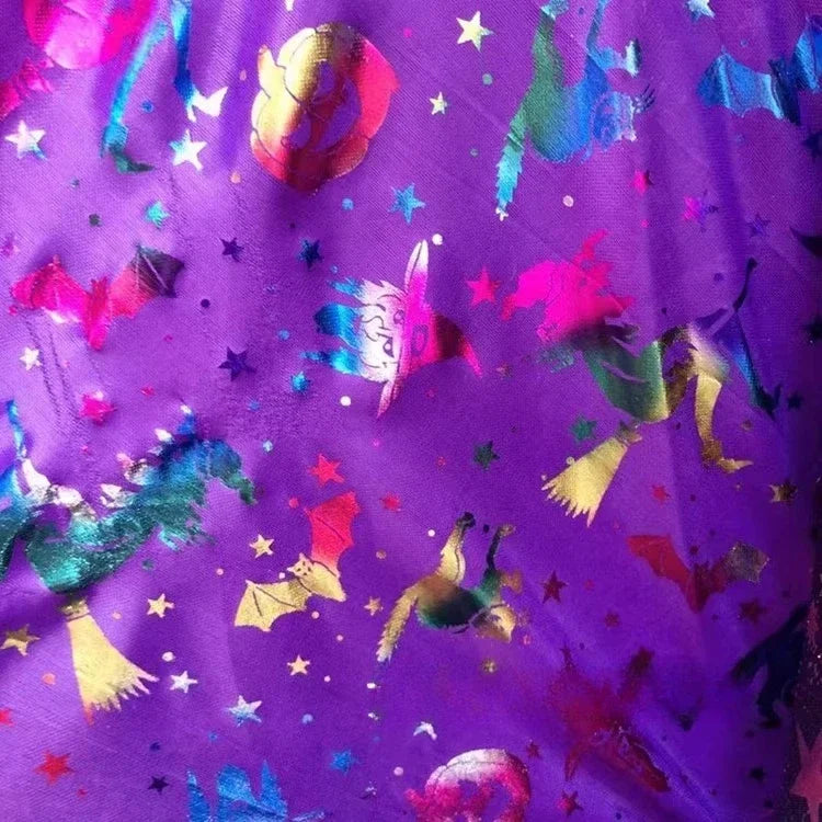 شبكة شفافة مطبوعة على شكل شبكة عنكبوتية لتزيين ملابس الأطفال في الهالوين