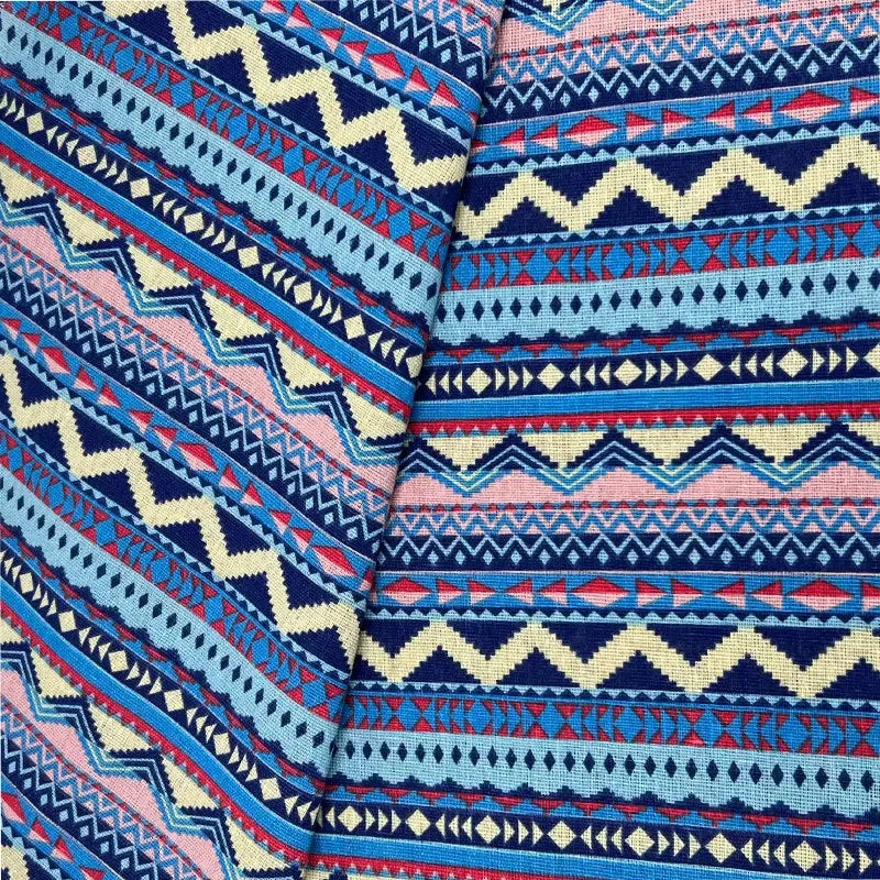 Cotton Linen Ethnic Style Fabric Decorative Material For DIY Tablecloth Curtain Sofa Pillowcase Home Textile Fabric