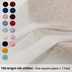 Silver Silk Wrinkled Bright Pleated Crepe - Hanfu Sleeve & Stage Lolita DIY