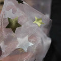 Gold Silver Embossed Star Organza Cotton - Fluffy Skirt Costume Fabric