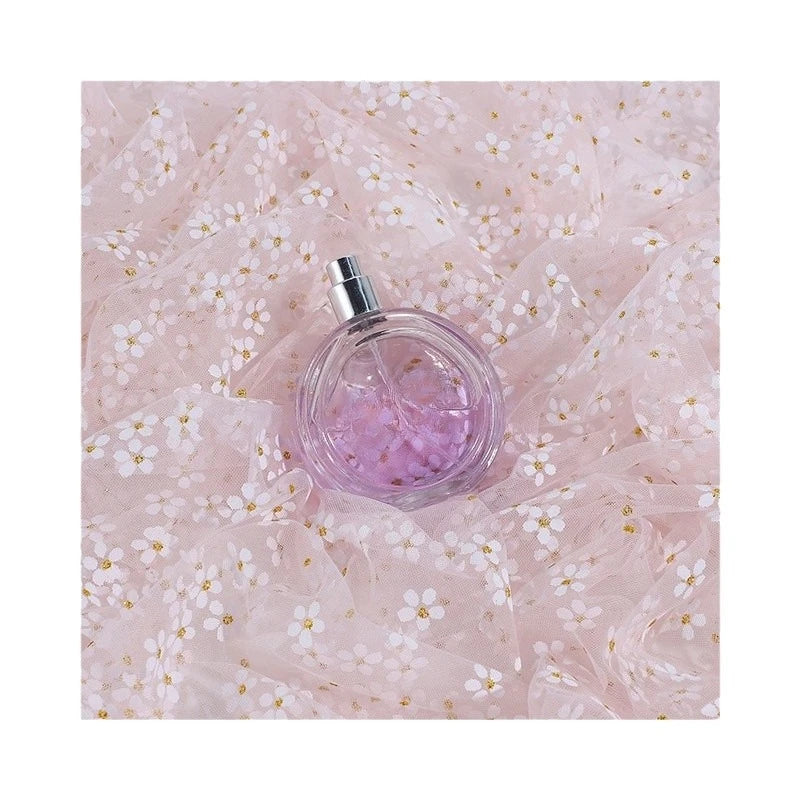 قماش شبكي ناعم مطبوع بمعجون الجل مناسب لفساتين الشيفون وأزياء المسرح وملابس الأطفال والديكور