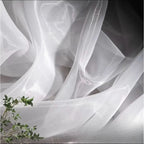 High-density Yarn Organza Fabric 5050 Matte Brocade Polyester Glass Yarn Dress Wedding Dress Women's Fabric Home Handmade