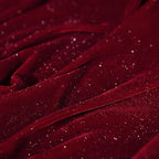 قماش مخملي حريري لامع مرصع بالنجوم - مادة ناعمة لامعة متألقة