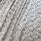 Shiny Beige Glitter Gold Velvet Elastic Fabric - High Quality 140cm