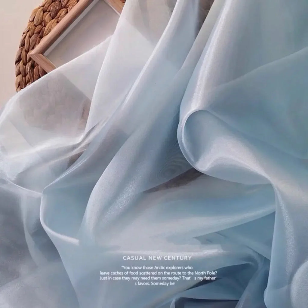 Tela de organza de cristal - Malla rígida y transparente para vestido de novia, 145 cm