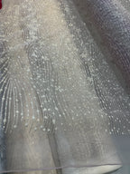 Lentejuelas de Super Hada, Ramas de Flores, Tela de Malla, Vestido de Novia, Tela de Encaje de Moda, Accesorios de Bricolaje Hechos a Mano