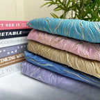 قماش التنورة والفساتين ذو الملمس المطلي بالذهب، سميك ومتدفق، انعكاس خفيف للضوء، نمط جاكار ثلاثي الأبعاد