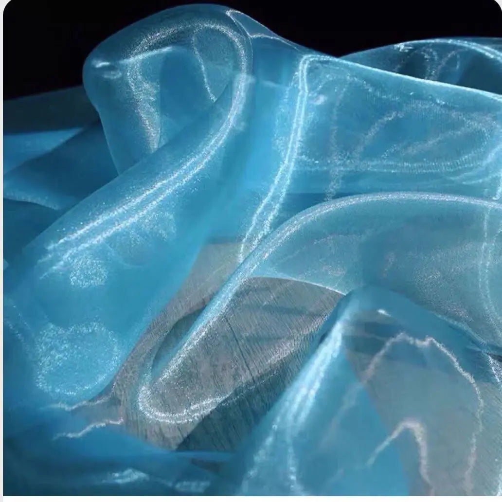 Crystal Organza Fabric Suitable For Wedding Dresses Formal Gowns Party Decorations And Background Designs