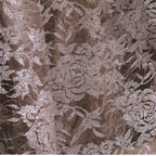 Metallic Rose Lace with Sheer Texture for Evening Gowns & Dresses — fabric photo 6