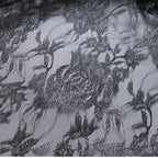 Metallic Rose Lace with Sheer Texture for Evening Gowns & Dresses — fabric photo 5